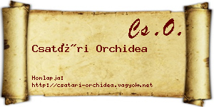 Csatári Orchidea névjegykártya